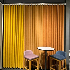 Ripple fold curtain