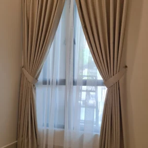 Curtain and sheer 
