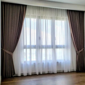 Dimmer curtain and sheer 