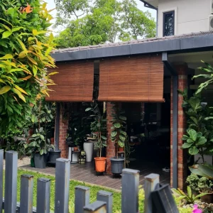 bamboo blind outdoor 