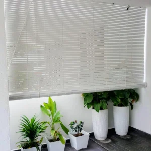 wooden blind 
