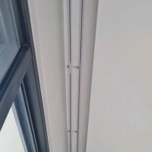Double curtain railing colour white 