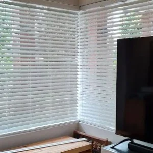Wooden Blind White 50mm